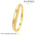 51408 xuping 24k oro lleno de aleación de cobre imitación de joyería de moda brazalete para las mujeres